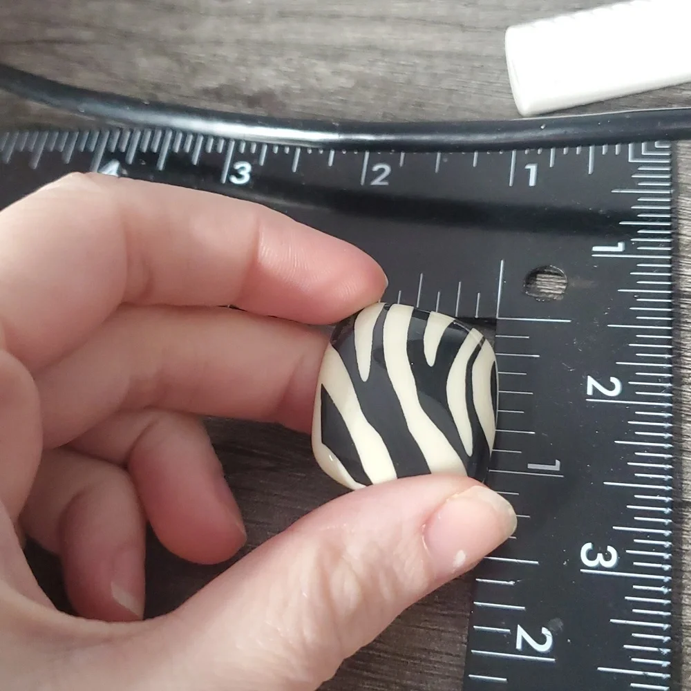 Zebra Print Earrings E172